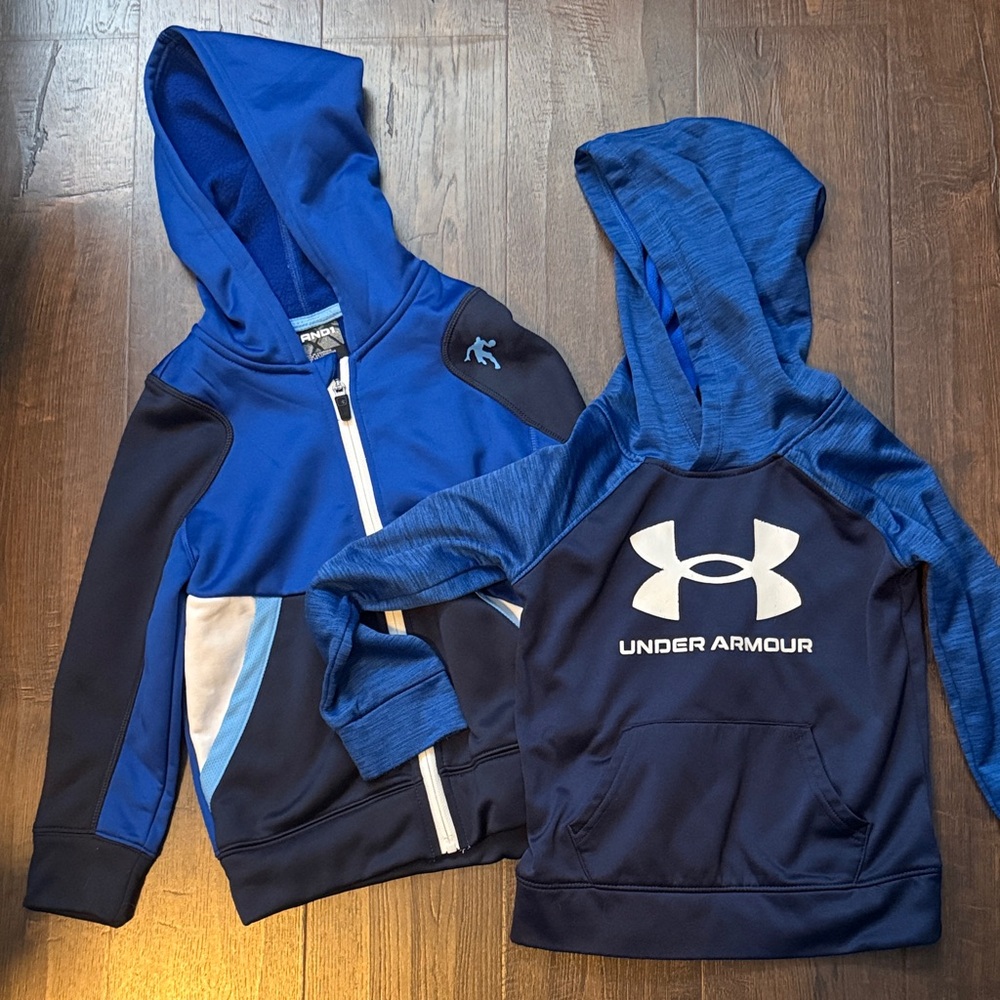 Under Armour Kids Dual Blue Hoodies